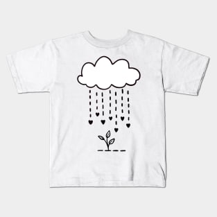 Raining love Kids T-Shirt